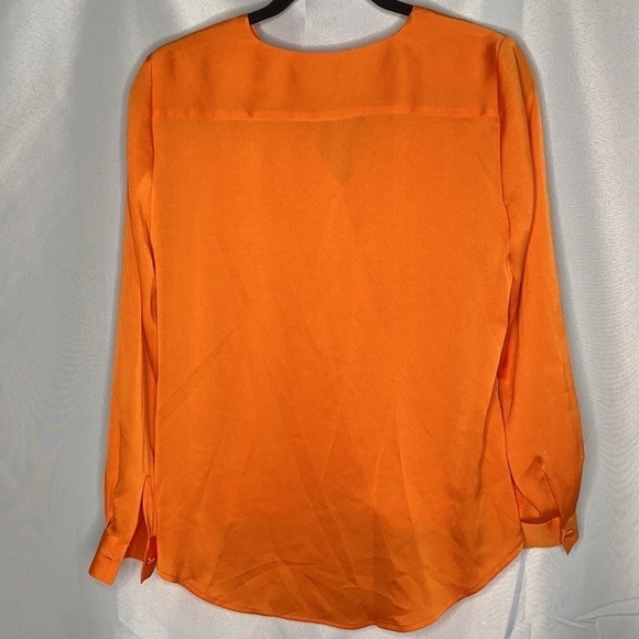 Vince Camuto Wrap Front Hammer Satin Blouse - Picture 3 of 6